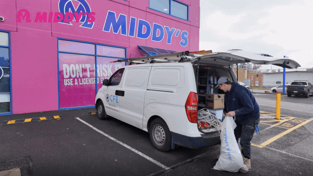 Smart cable recycling in action: Contractor delivers cable waste to Middy's for RecyCable™ processing and instant store credits